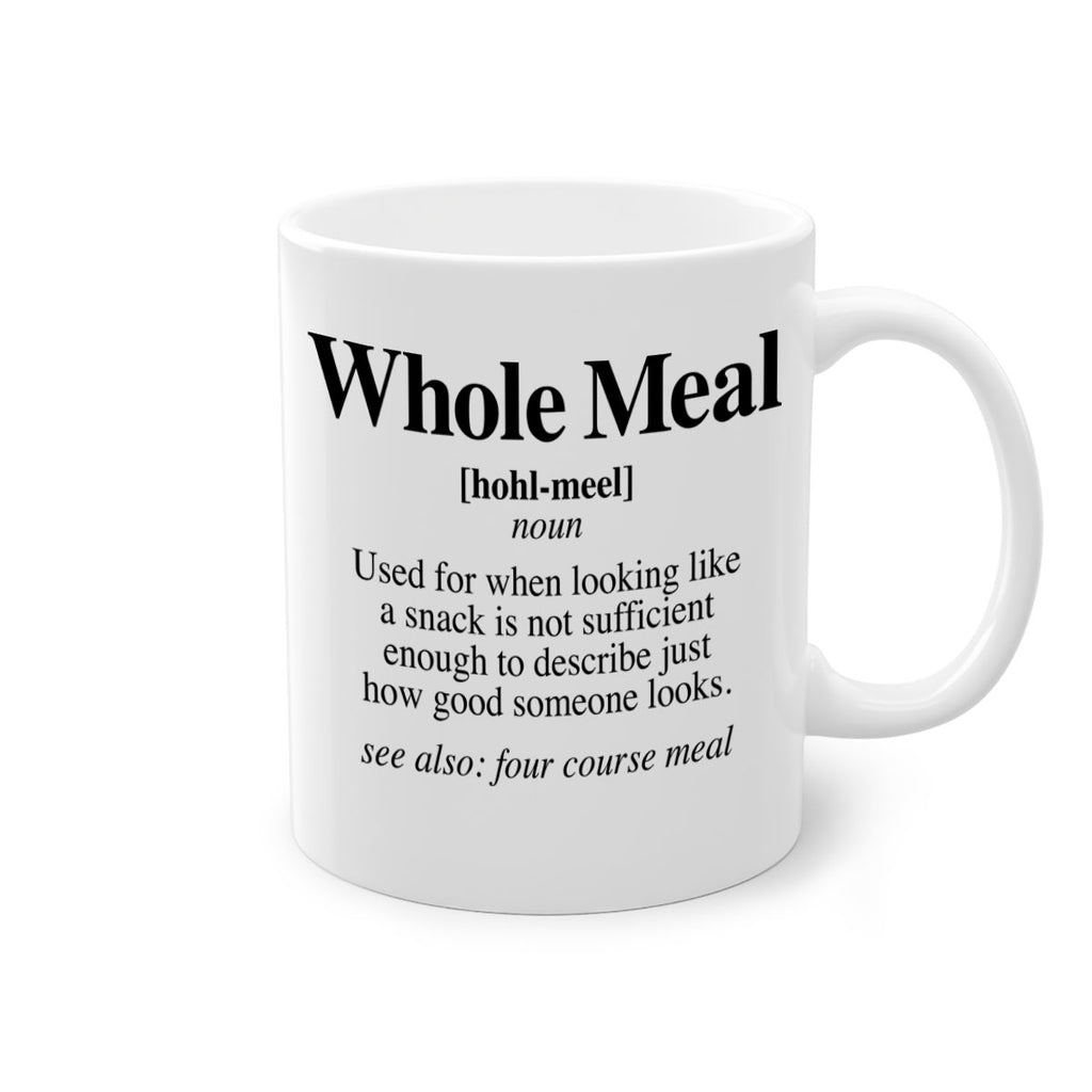 whole meal 10#- black words - phrases-Mug / Coffee Cup