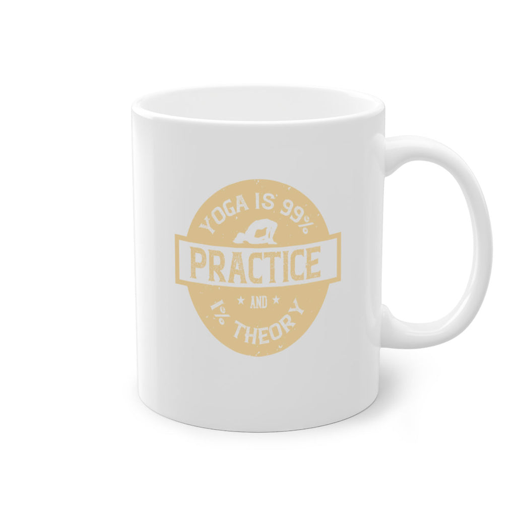 yoga is practice and theory 28#- yoga-Mug / Coffee Cup