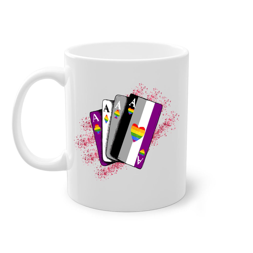Asexual Ace Flag Playing Card Queer Lgbt 34#- lgbt-Mug / Coffee Cup
