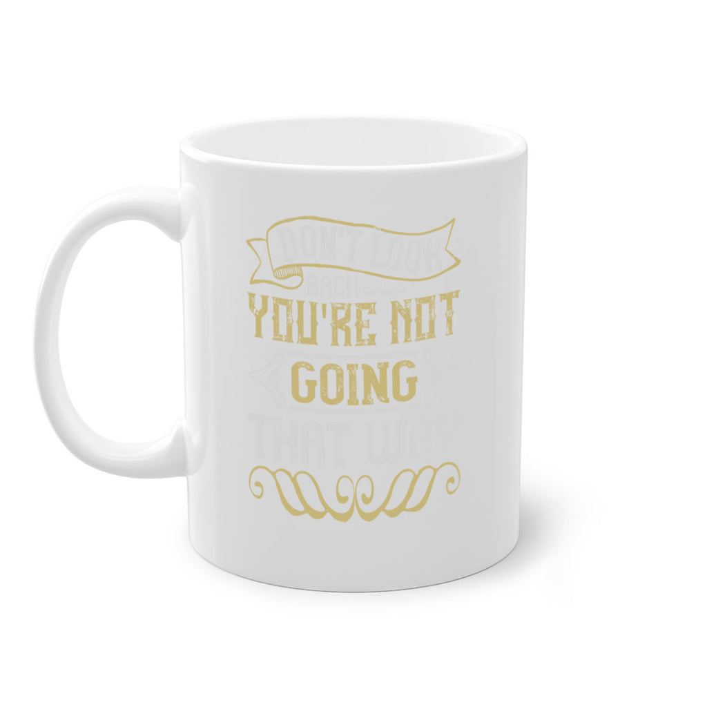 Dont look back youre not going that way Style 88#- pig-Mug / Coffee Cup
