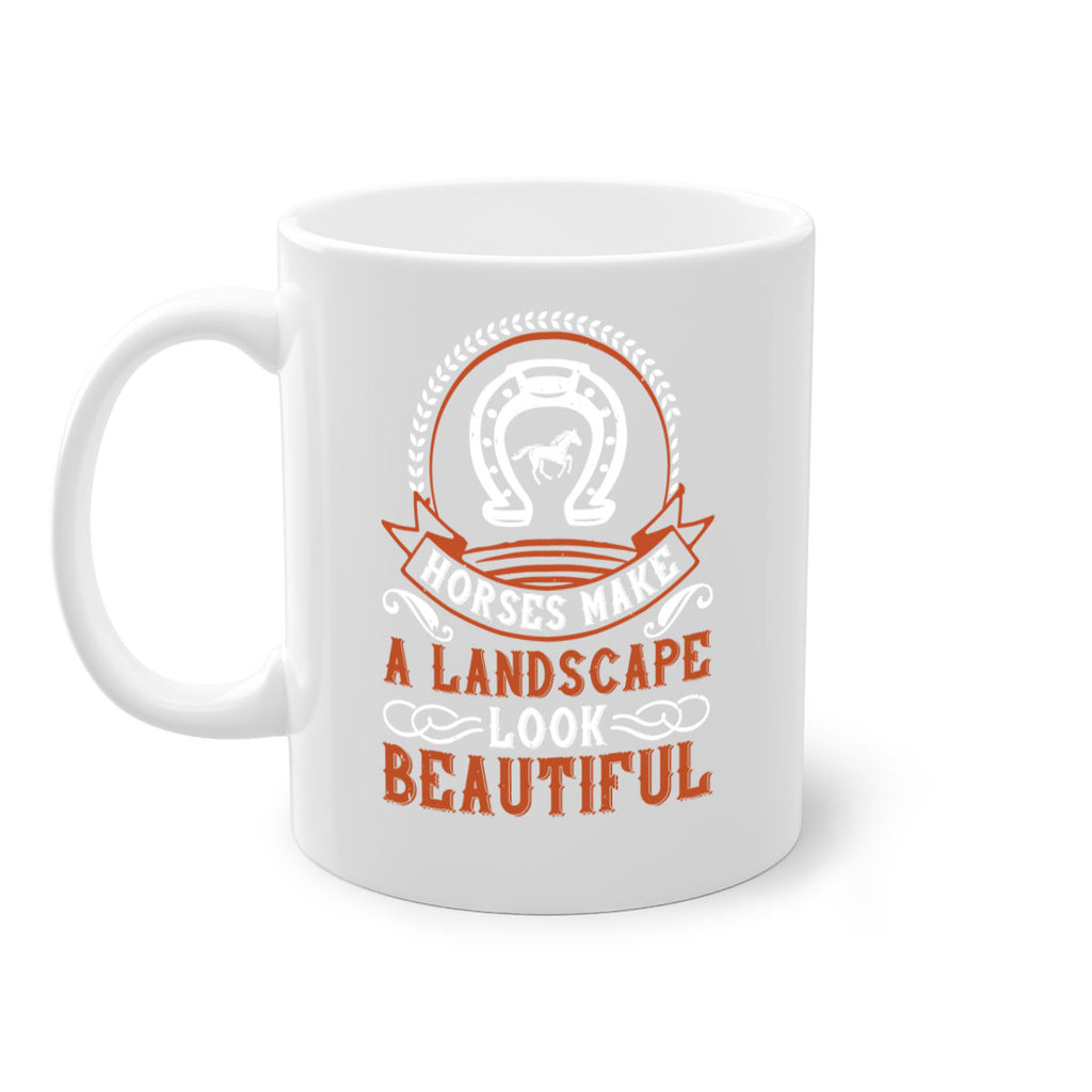 Horses make a landscape look beautiful Style 42#- horse-Mug / Coffee Cup