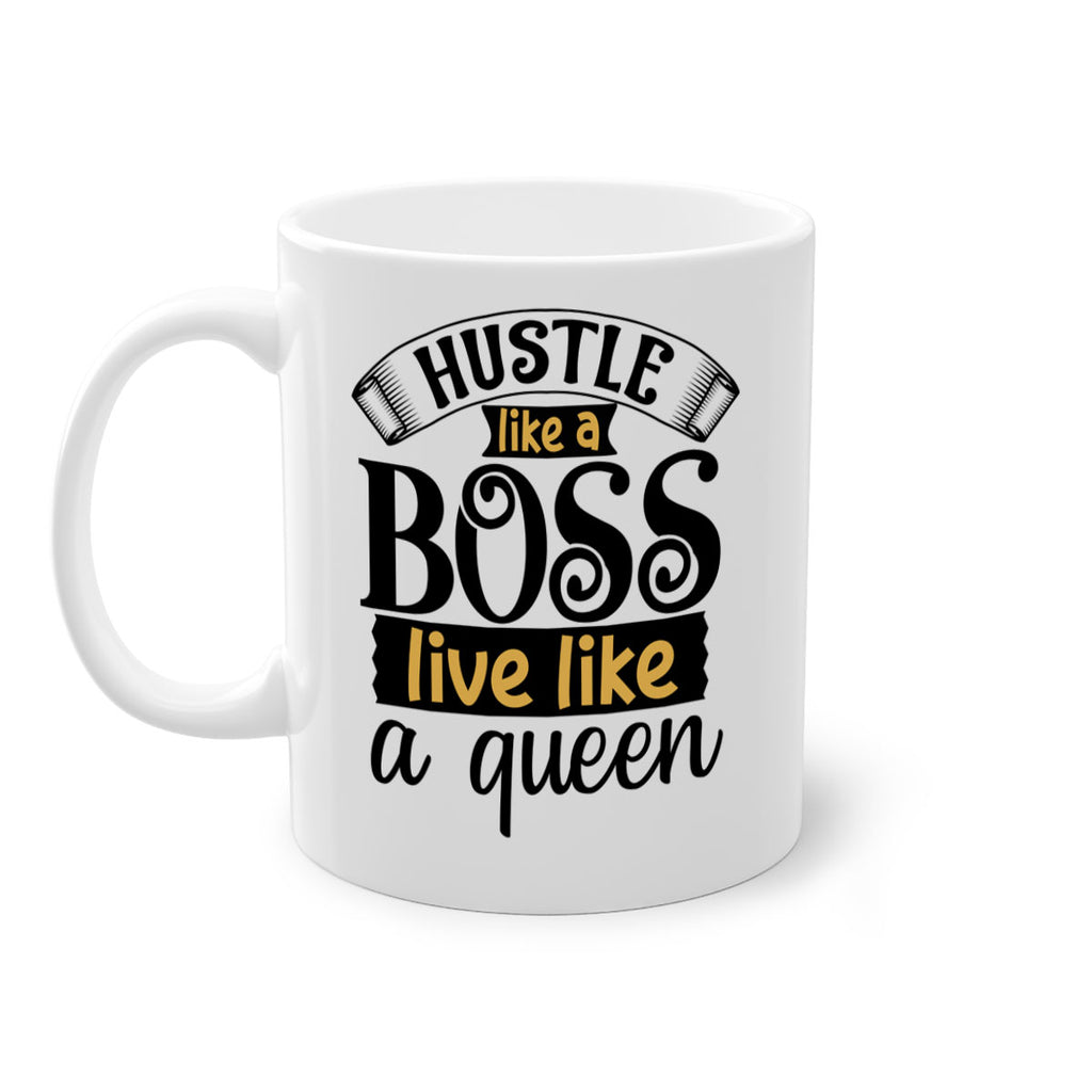 Hustle like a boss live like a queen Style 36#- Black women - Girls-Mug / Coffee Cup