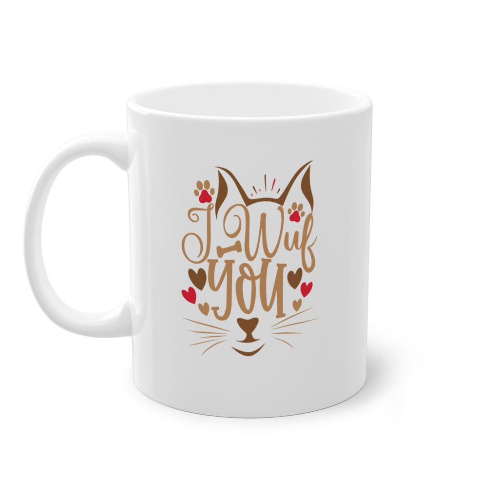 I Wuf You Style 16#- cat-Mug / Coffee Cup