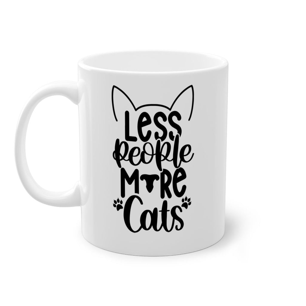 Less People More Cats Style 97#- cat-Mug / Coffee Cup