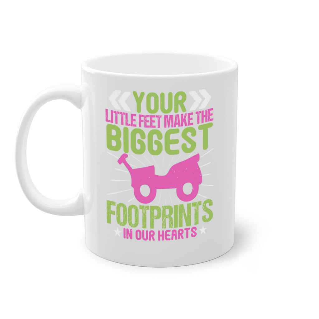 Your Litle feet me foot prints in our hearts Style 158#- baby2-Mug / Coffee Cup