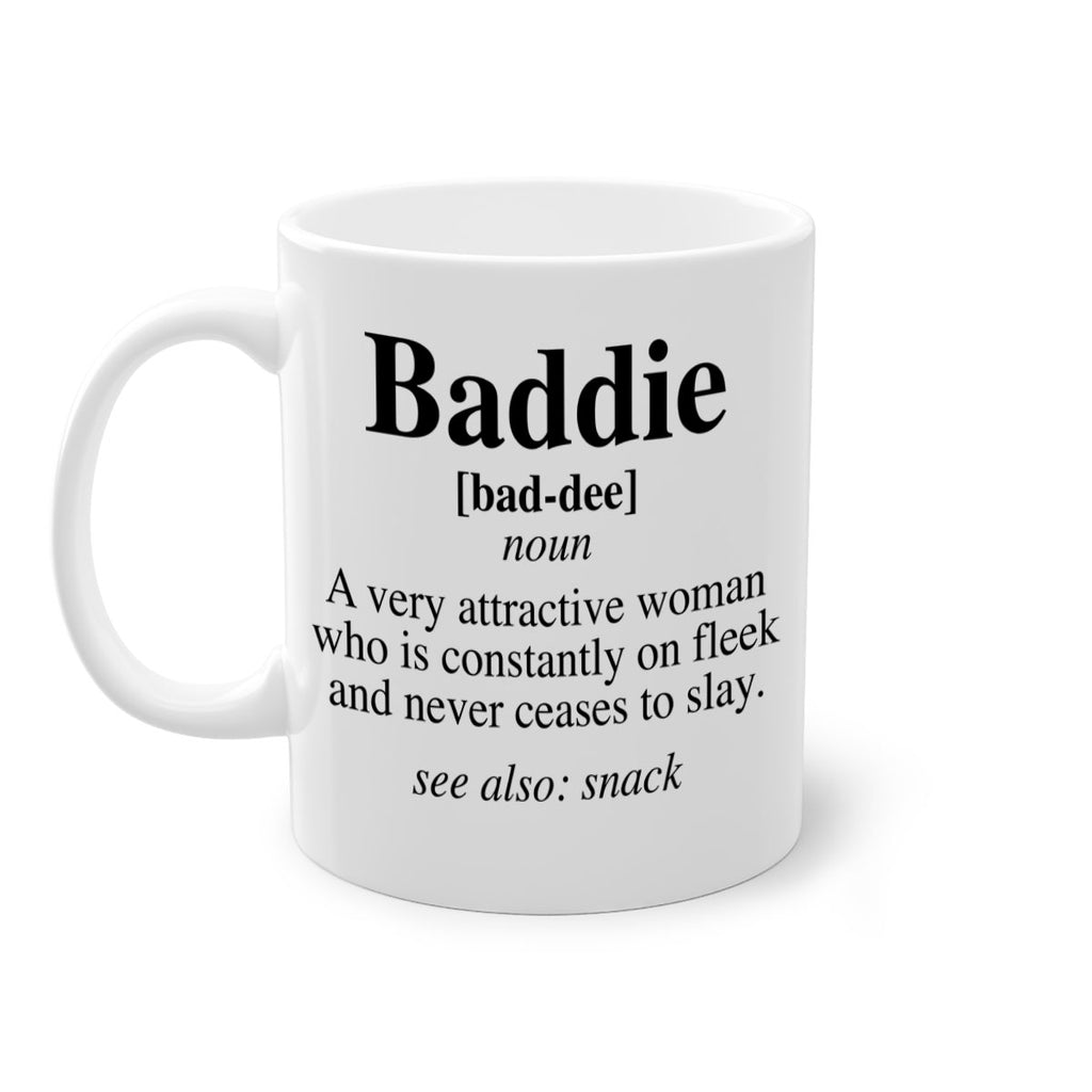 baddie definition 270#- black words - phrases-Mug / Coffee Cup