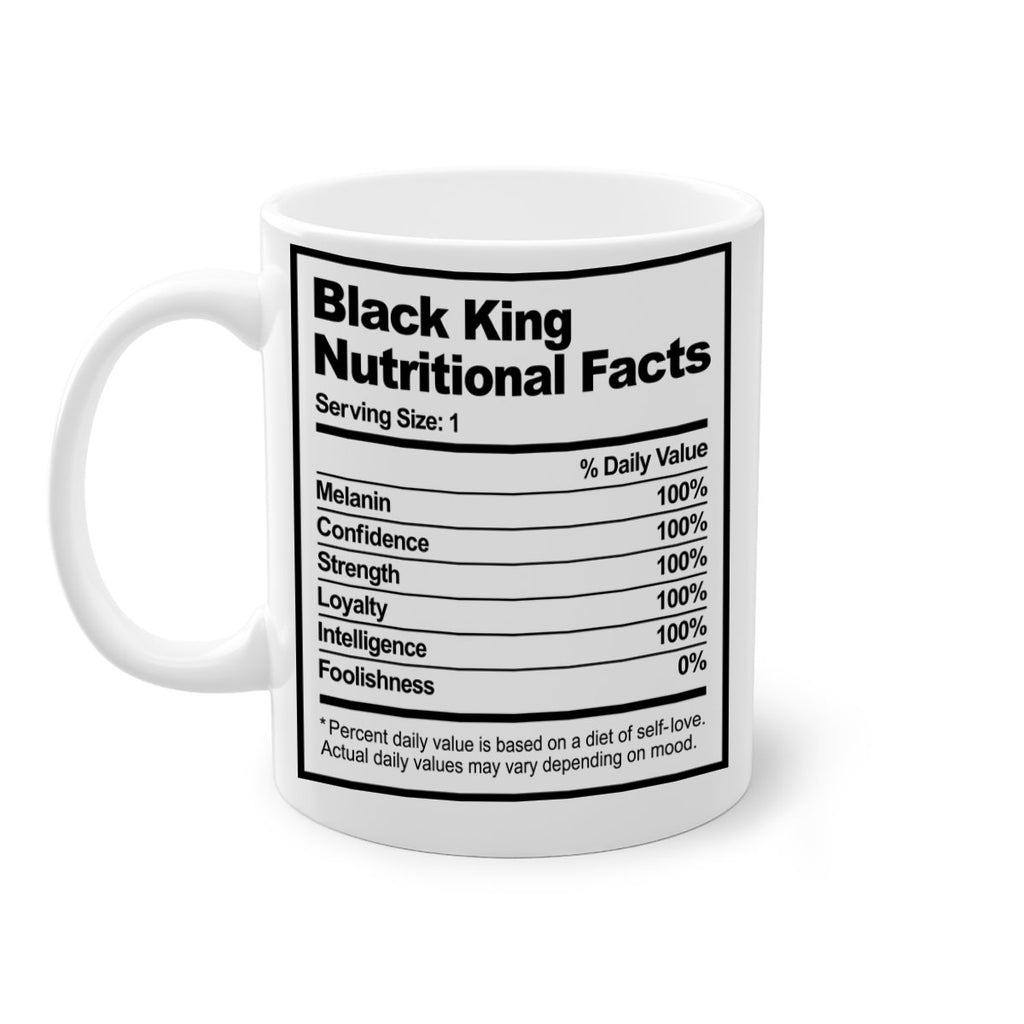 black king nutritional facts 231#- black words - phrases-Mug / Coffee Cup