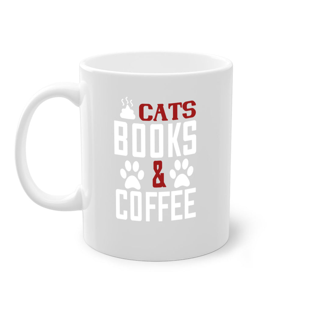 cats books and coffee Style 38#- cat-Mug / Coffee Cup