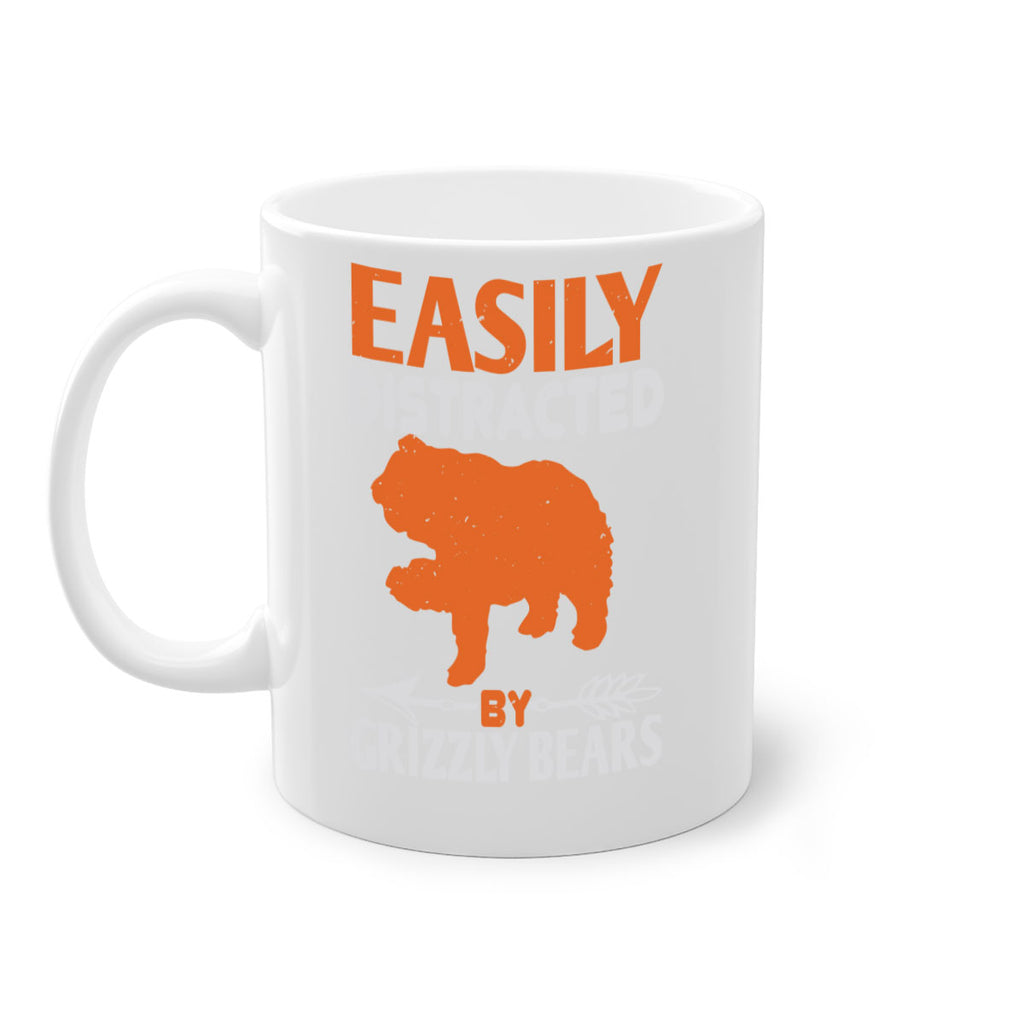 easily distracted by grizzly bears 10#- bear-Mug / Coffee Cup