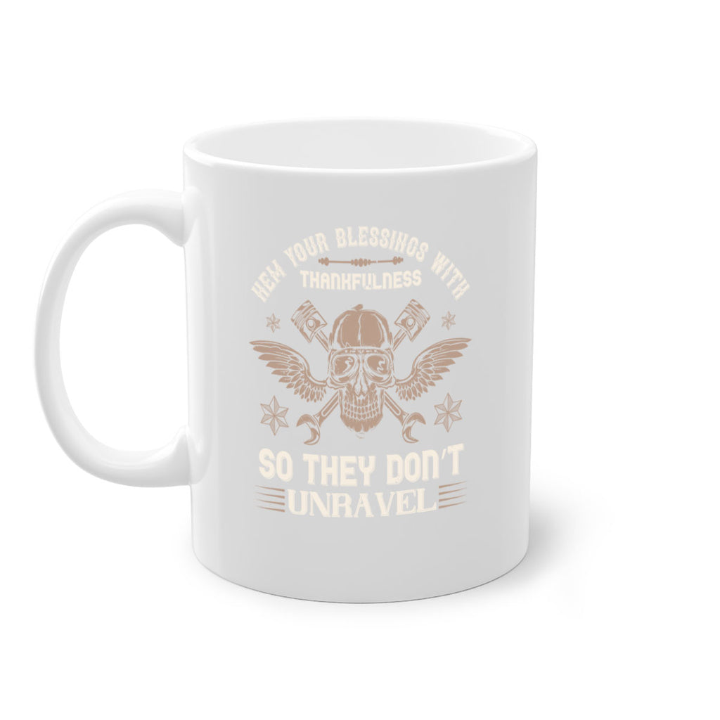 hem your blessings with thankfulness so they don’t unravel 34#- thanksgiving-Mug / Coffee Cup