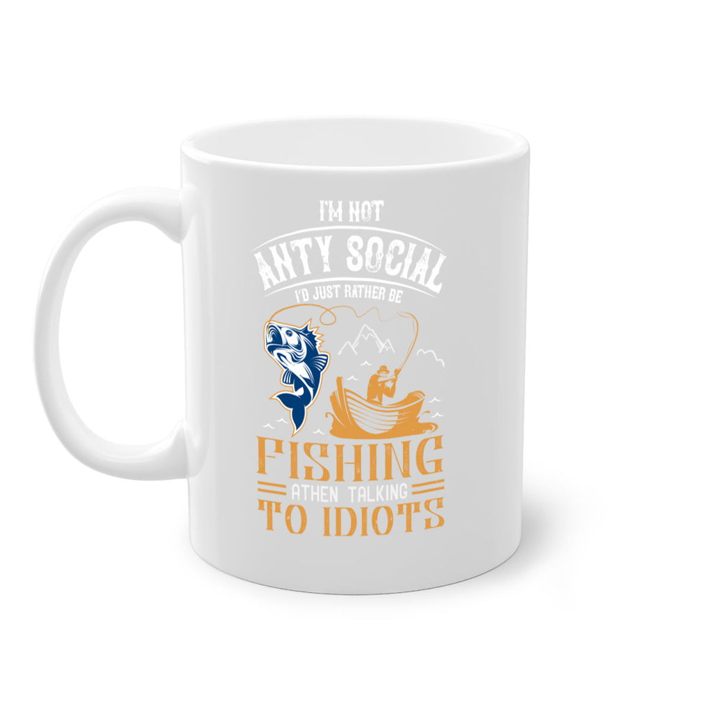 im not anty social 85#- fishing-Mug / Coffee Cup