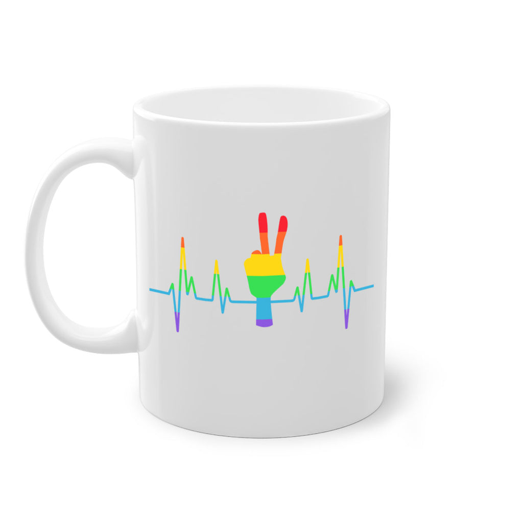 lgbt gay pride heartbeat lgbt 104#- lgbt-Mug / Coffee Cup