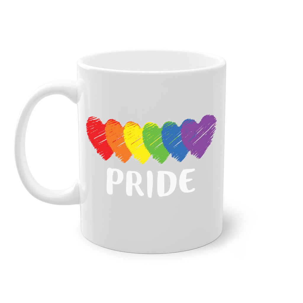lgbt pride flag rainbow hearts lgbt 99#- lgbt-Mug / Coffee Cup