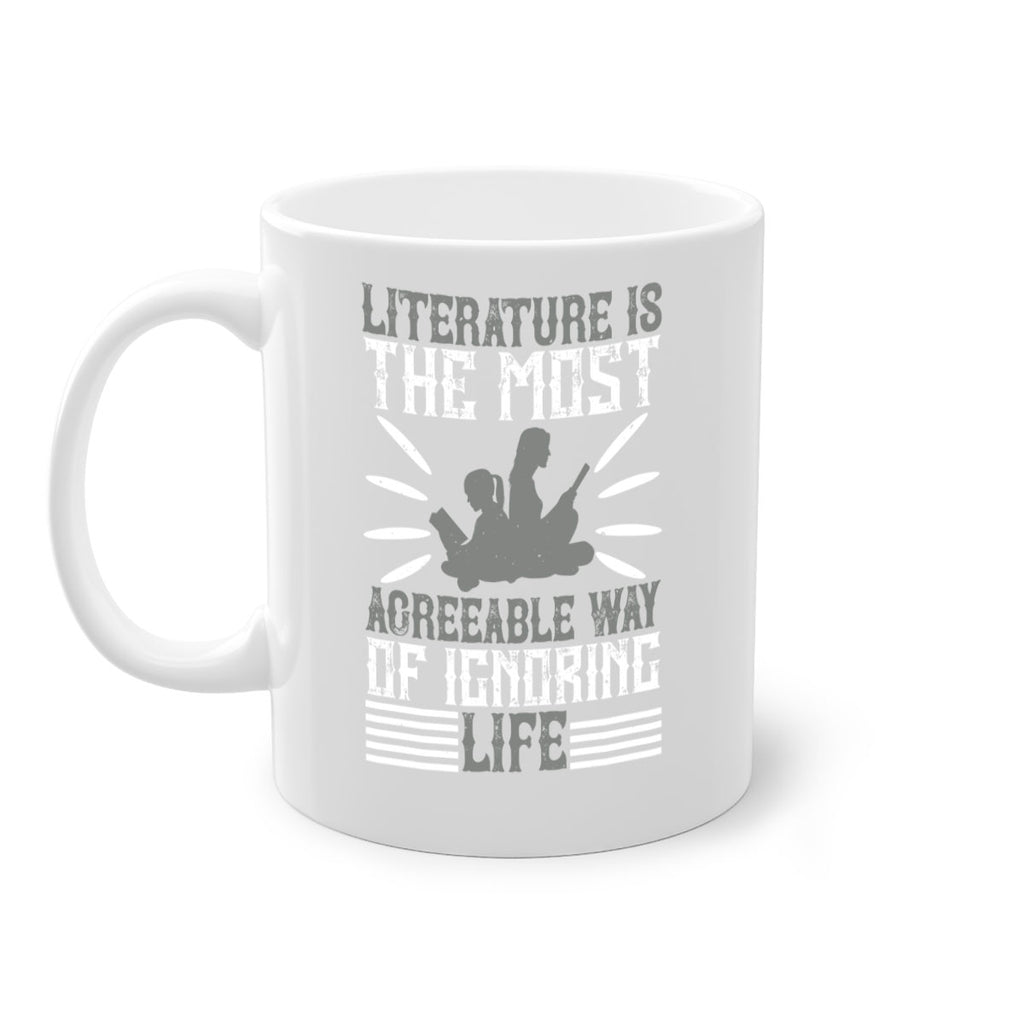 literature is the most agreeable way of ignoring life 61#- Reading - Books-Mug / Coffee Cup