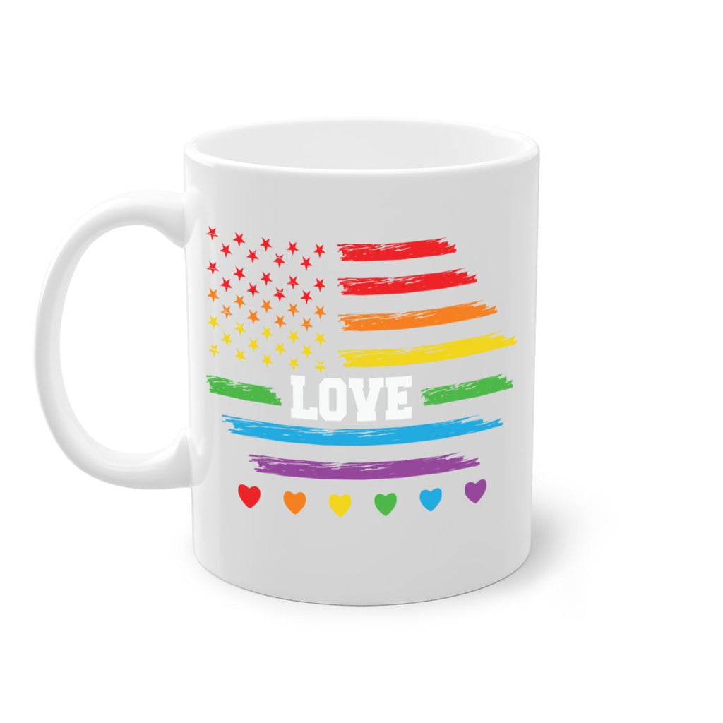 love rainbow american flag lgbtq lgbt 83#- lgbt-Mug / Coffee Cup