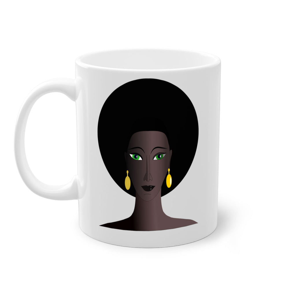 machovka black woman with green eyes 27#- Black women - Girls-Mug / Coffee Cup