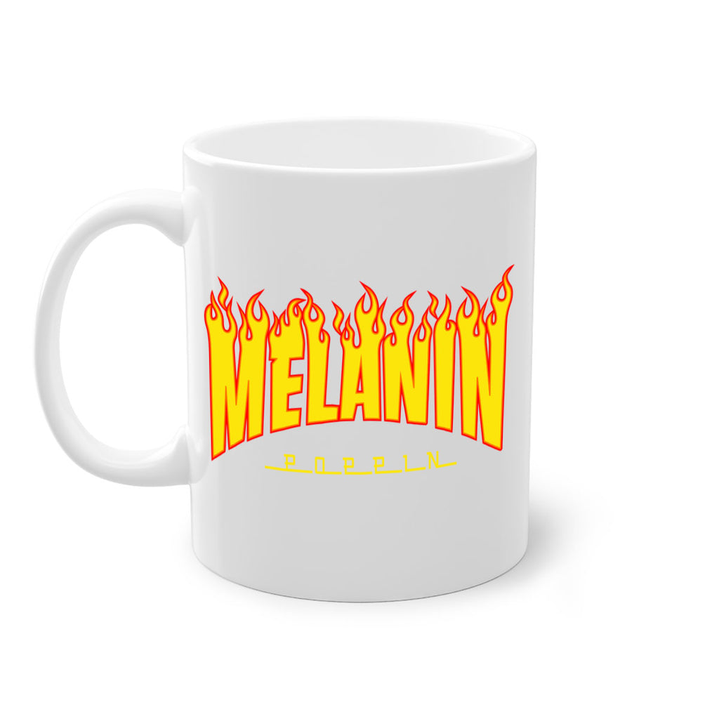melanin poppin fire 87#- black words - phrases-Mug / Coffee Cup