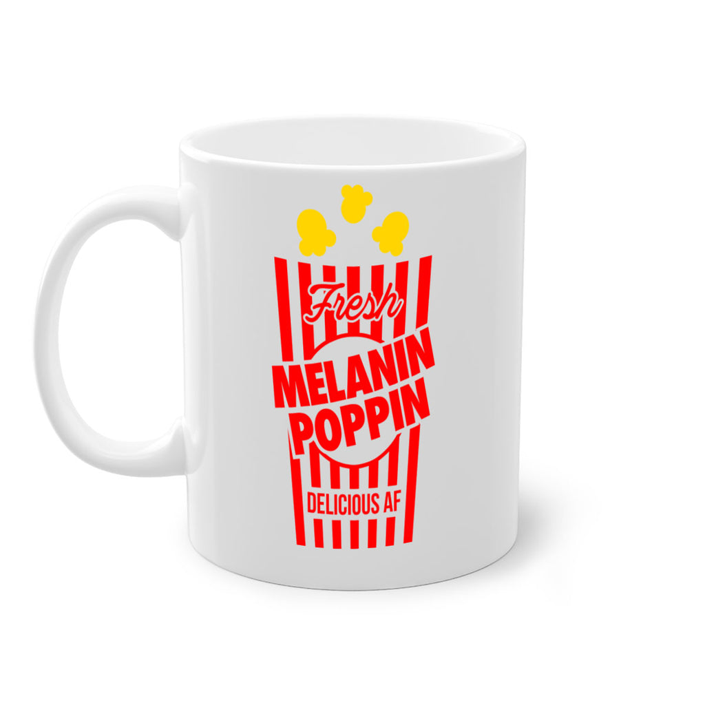 melanin poppin popcorn 86#- black words - phrases-Mug / Coffee Cup