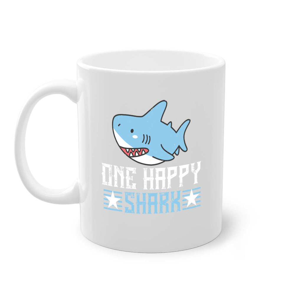 one happy shark Style 50#- Shark-Fish-Mug / Coffee Cup