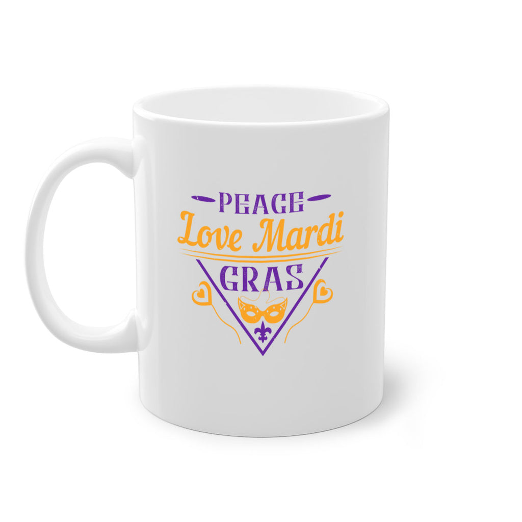 peace love mardi gras 39#- mardi gras-Mug / Coffee Cup