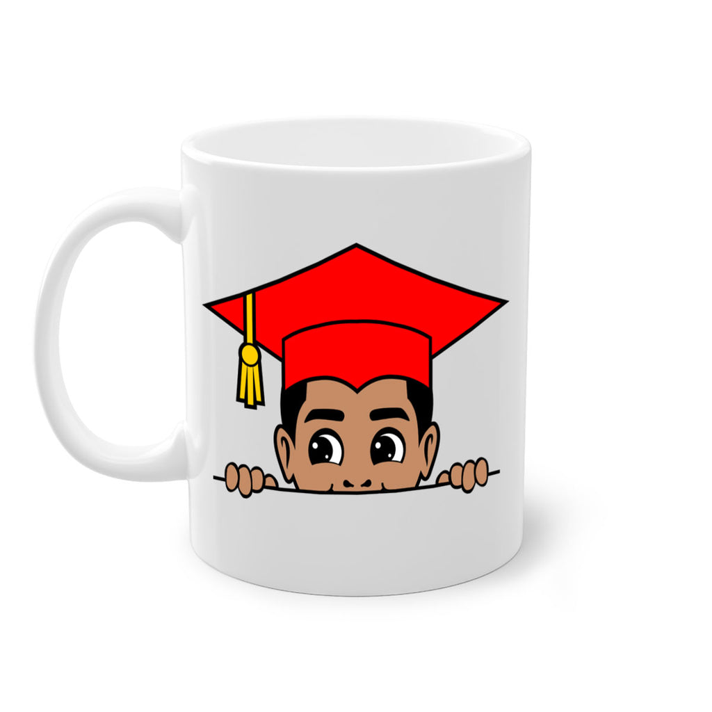 peekaboo afro puffs grad boy 20#- Black men - Boys-Mug / Coffee Cup