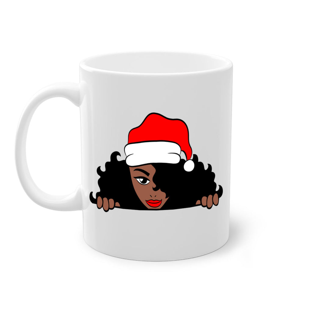 peekaboo santa girl 22#- Black women - Girls-Mug / Coffee Cup