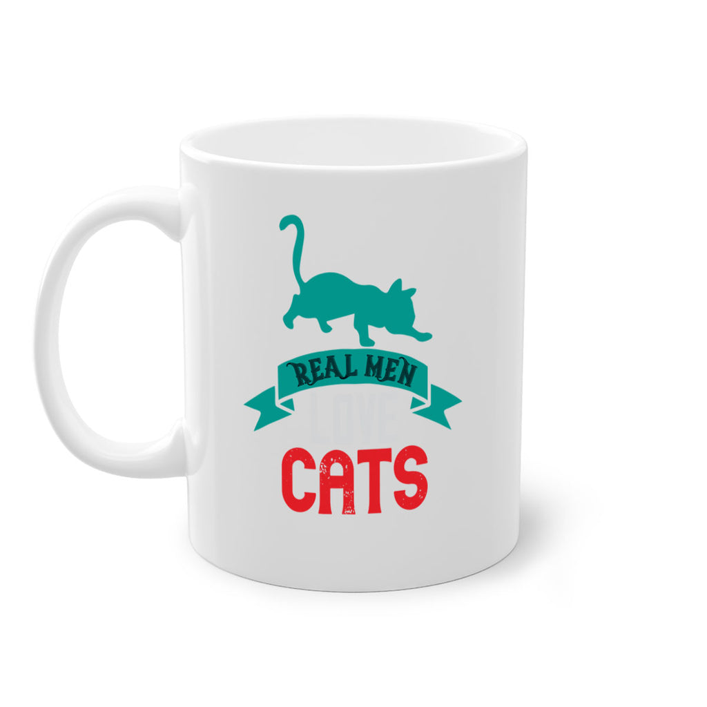 real man love cats o Style 112#- cat-Mug / Coffee Cup