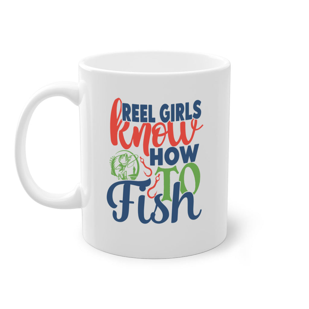 reel girls know how to fish 197#- fishing-Mug / Coffee Cup