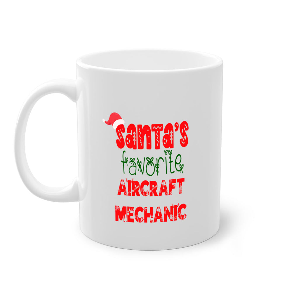 santas favorite aircraft mechanic style 634#- christmas-Mug / Coffee Cup