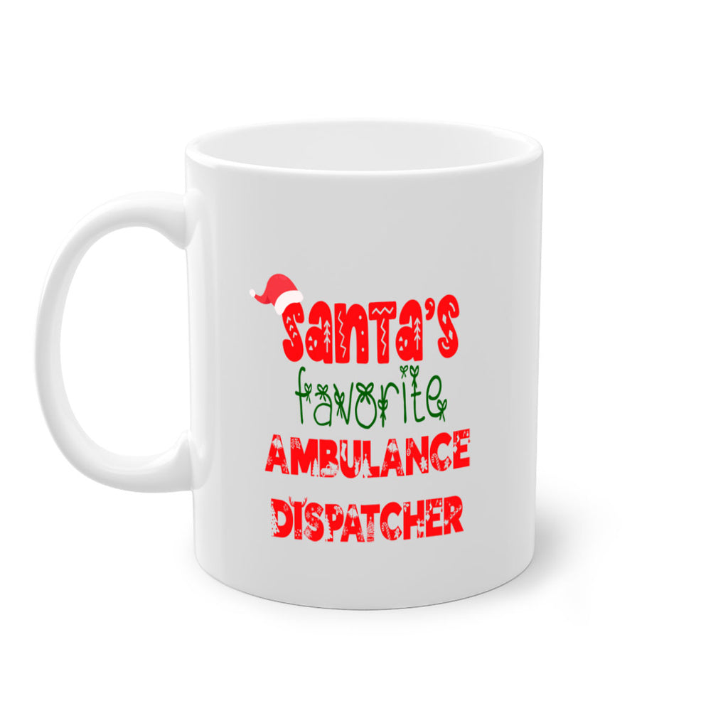 santas favorite ambulance dispatcher style 636#- christmas-Mug / Coffee Cup
