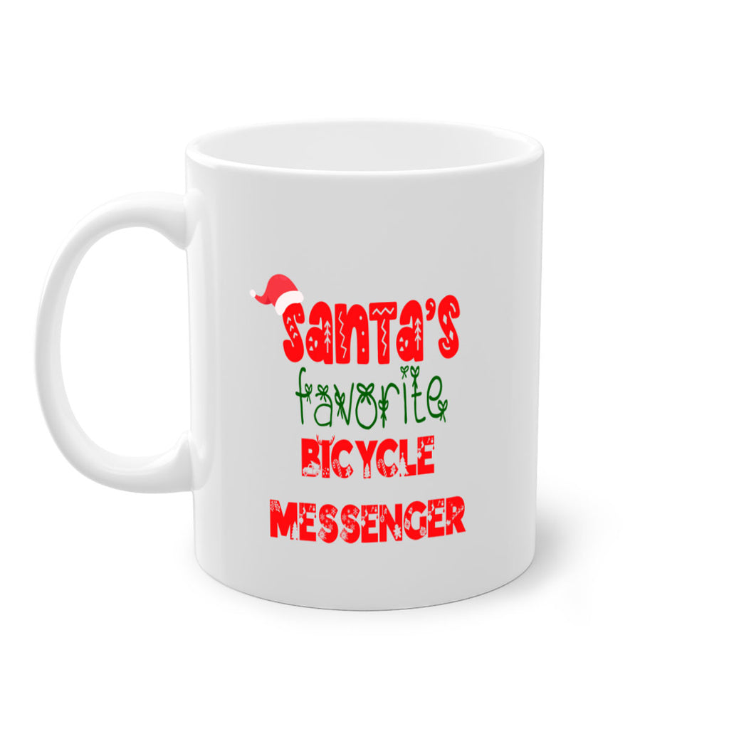 santas favorite bicycle messenger style 680#- christmas-Mug / Coffee Cup