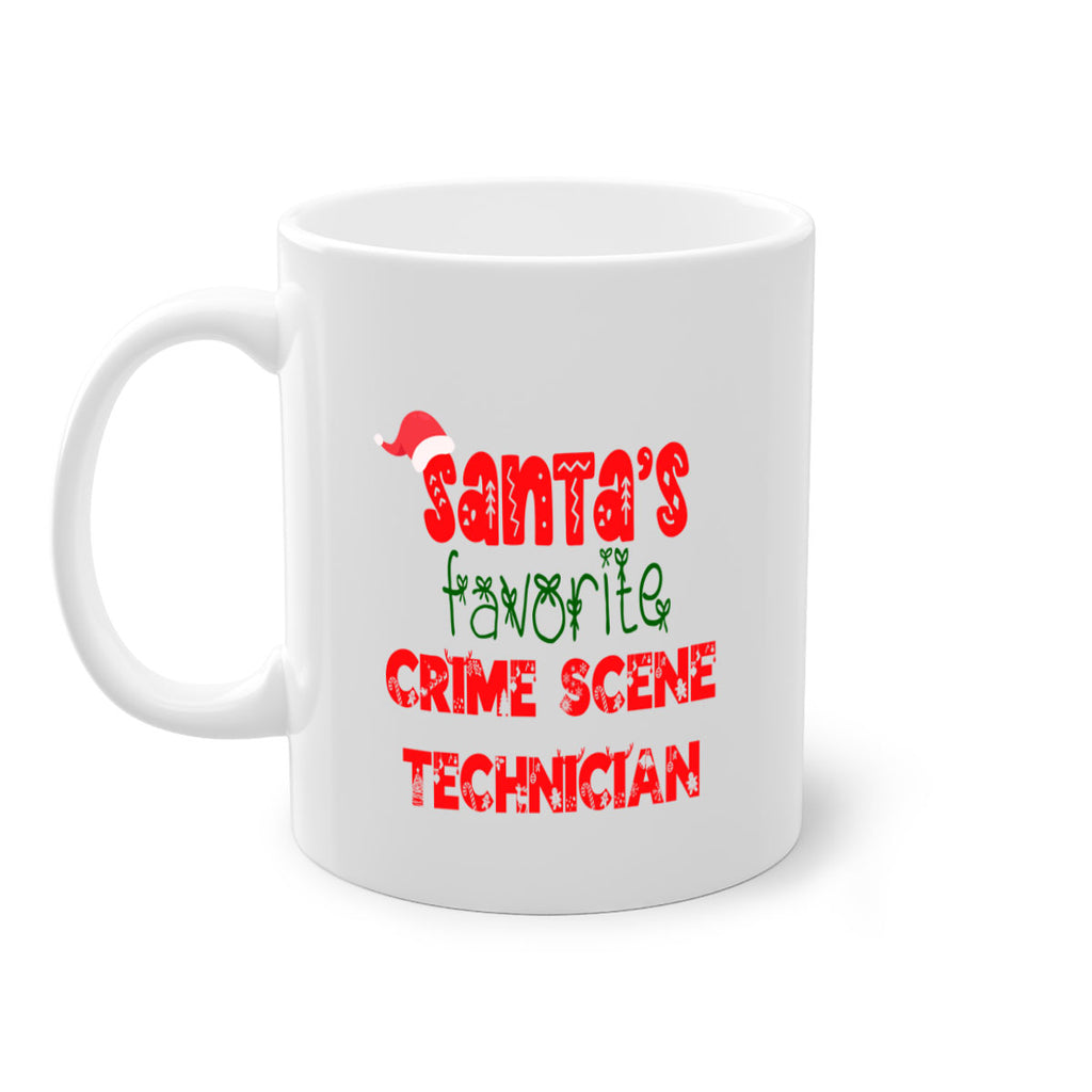 santas favorite crime scene technician style 755#- christmas-Mug / Coffee Cup