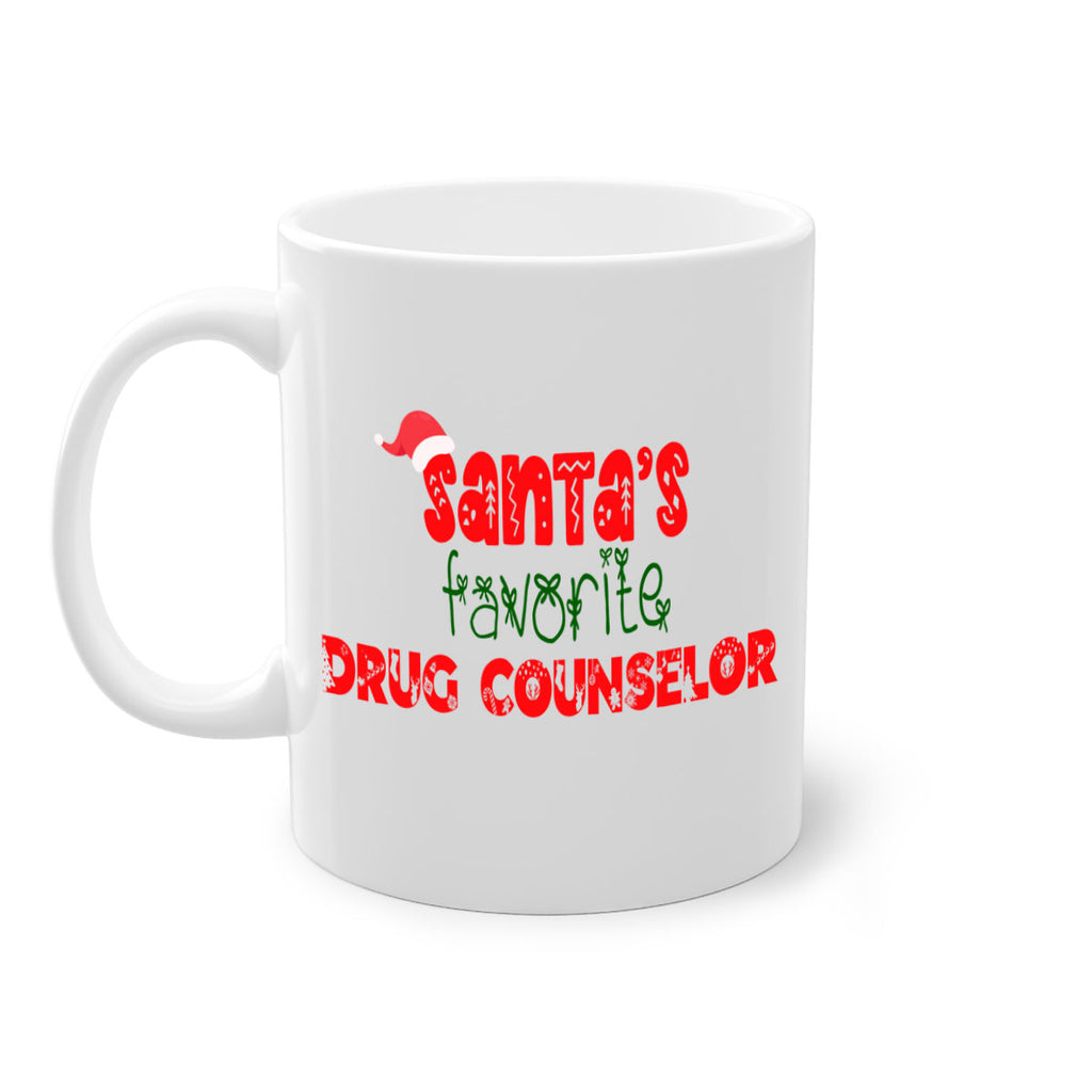 santas favorite drug counselor style 792#- christmas-Mug / Coffee Cup