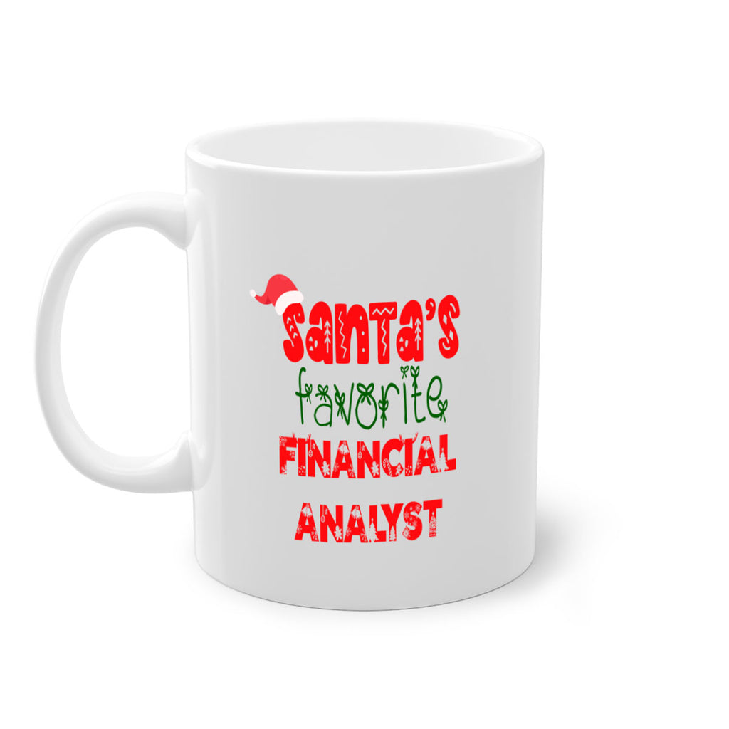 santas favorite financial analyst style 817#- christmas-Mug / Coffee Cup