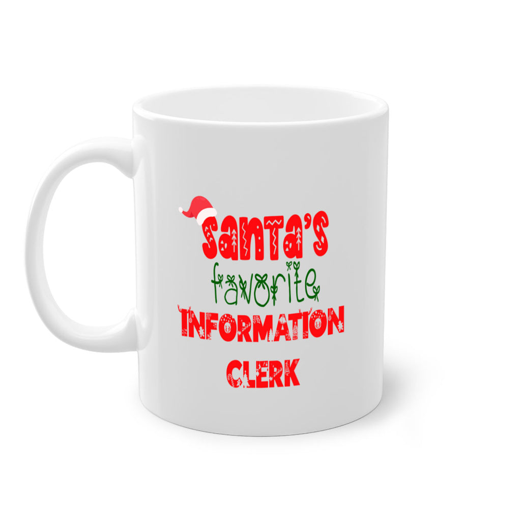 santas favorite information clerk style 886#- christmas-Mug / Coffee Cup