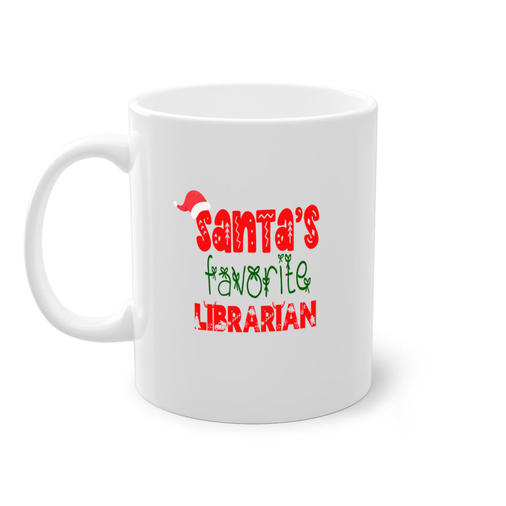 santas favorite librarian style 919#- christmas-Mug / Coffee Cup