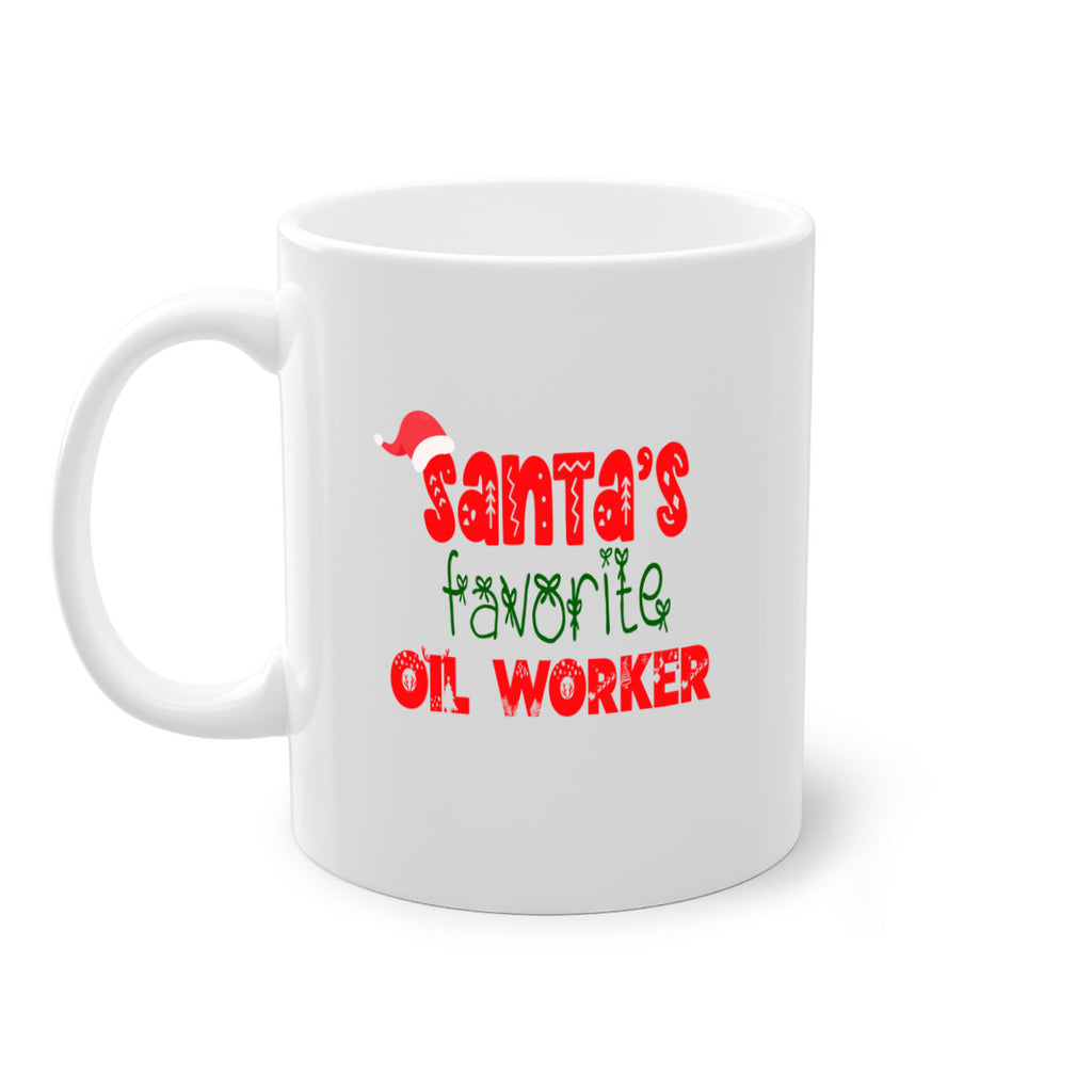 santas favorite oil worker style 985#- christmas-Mug / Coffee Cup