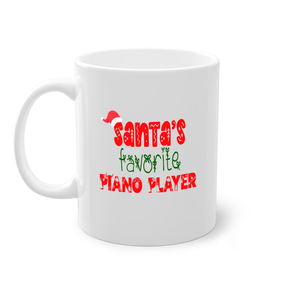 santas favorite piano player style 1019#- christmas-Mug / Coffee Cup