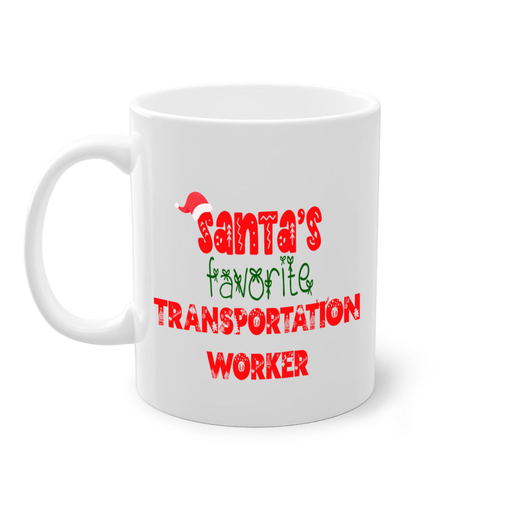 santas favorite transportation worker style 1130#- christmas-Mug / Coffee Cup