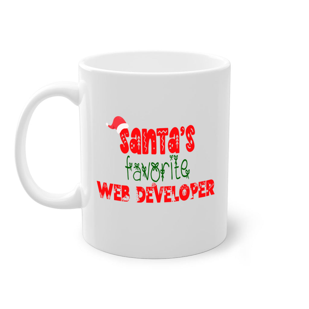 santas favorite web developer style 1154#- christmas-Mug / Coffee Cup