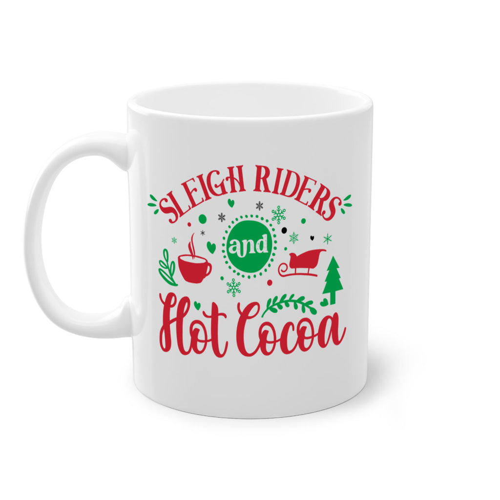 sleigh riders and hot cocoa style 1176#- christmas-Mug / Coffee Cup