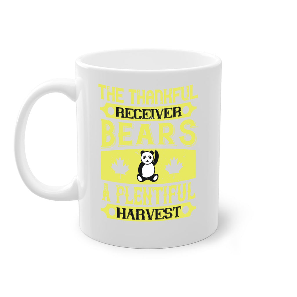 the thankful receiver bears a plentiful harvest 2#- thanksgiving-Mug / Coffee Cup