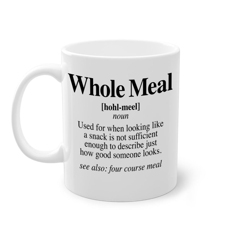 whole meal 10#- black words - phrases-Mug / Coffee Cup