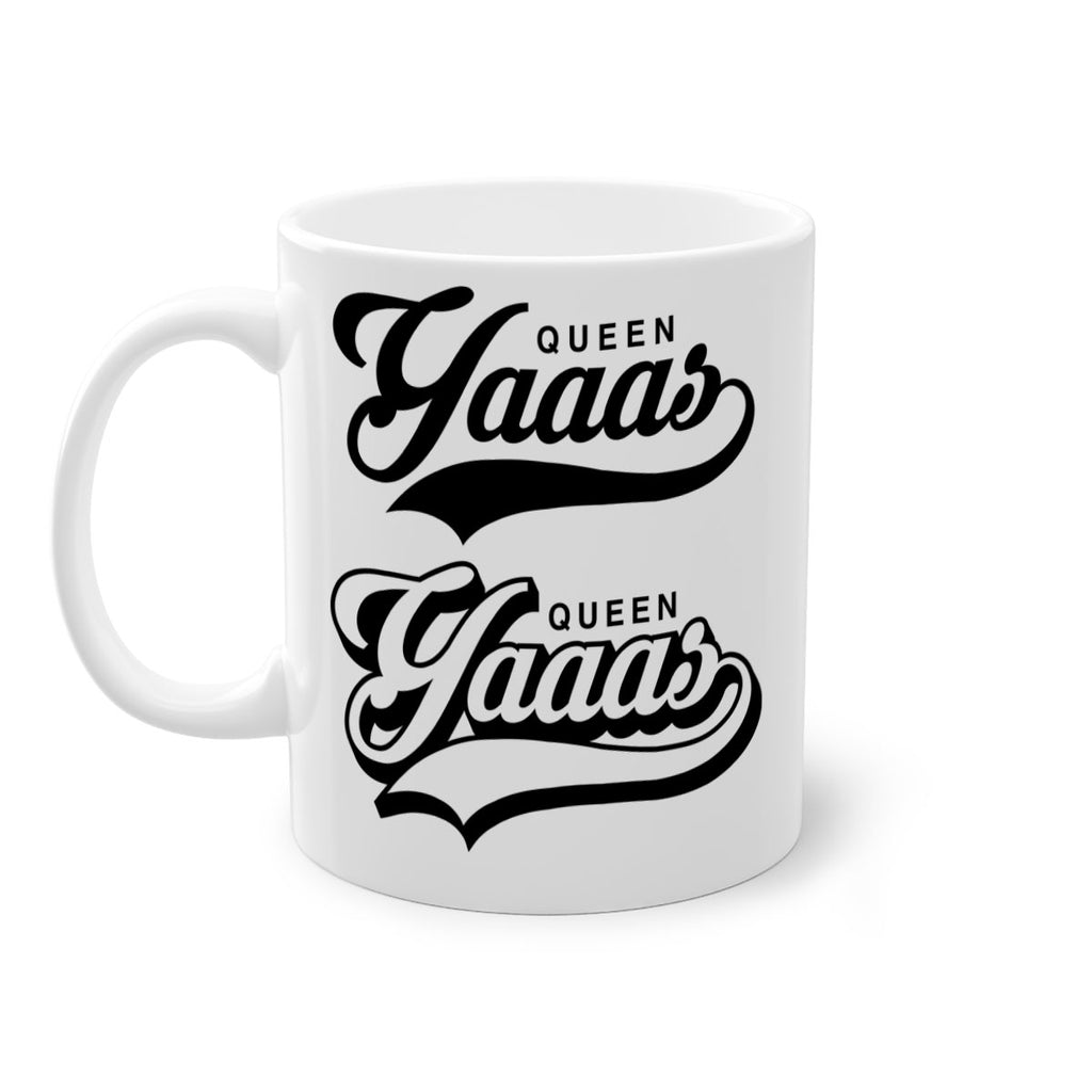 yaaas queen script 6#- black words - phrases-Mug / Coffee Cup