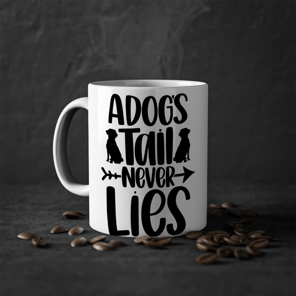 A Dogs Tail Never Lies Style 37#- Dog-Mug / Coffee Cup