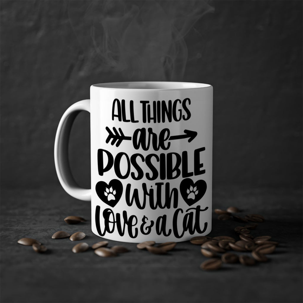 All Things Are Possible Style 75#- cat-Mug / Coffee Cup