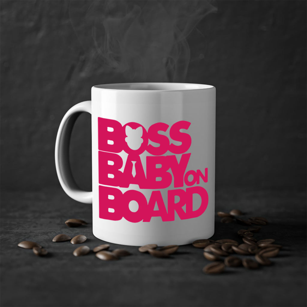 Boss Baby On Board 3#- black words - phrases-Mug / Coffee Cup