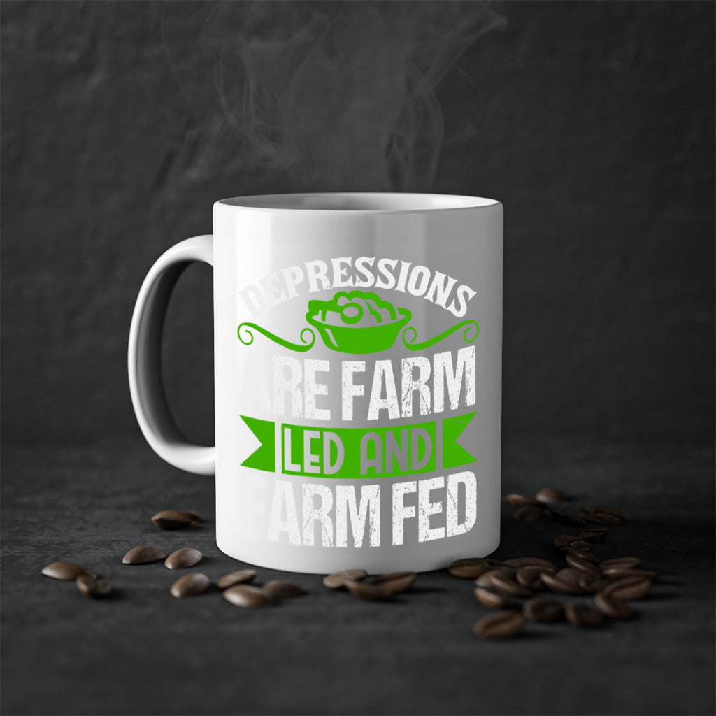 Depression are farm led and farmed 25#- Farm and garden-Mug / Coffee Cup