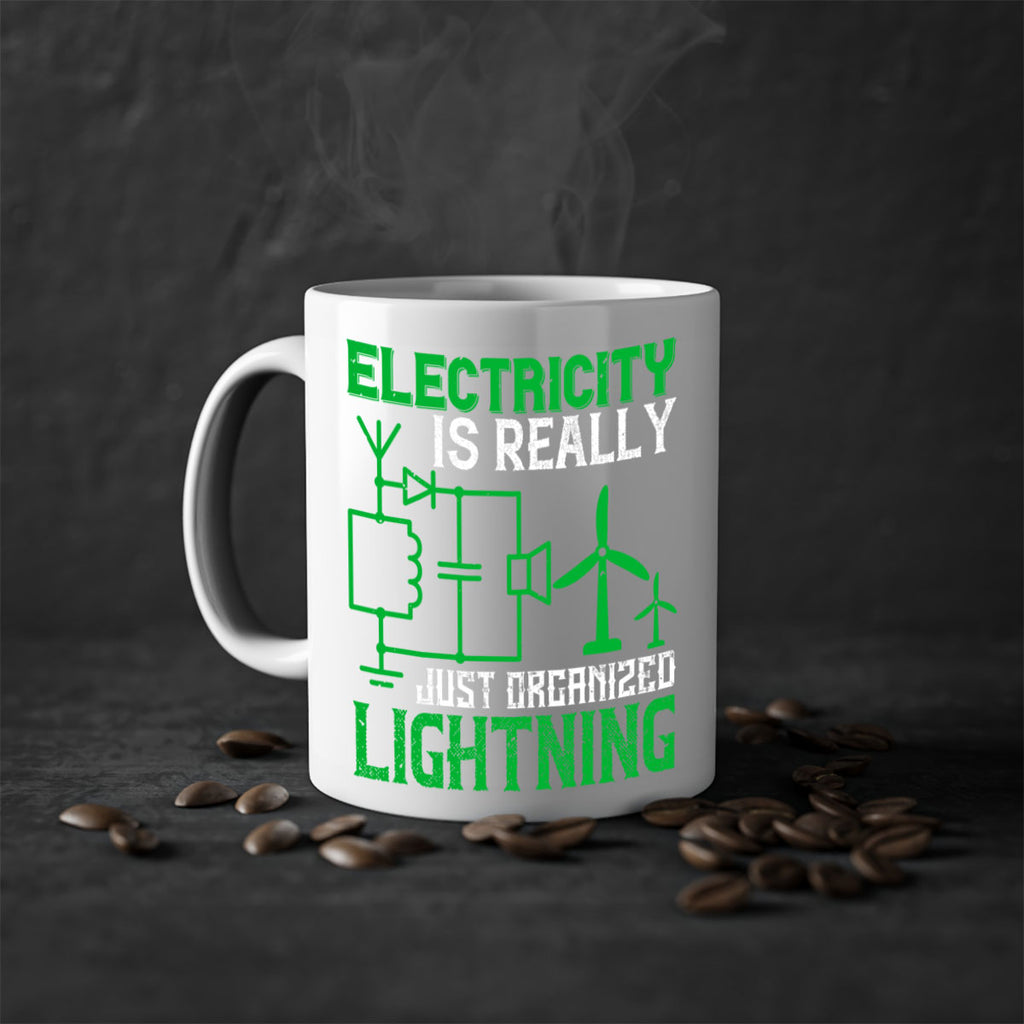 Electricity is really just organized lightning Style 45#- electrician-Mug / Coffee Cup