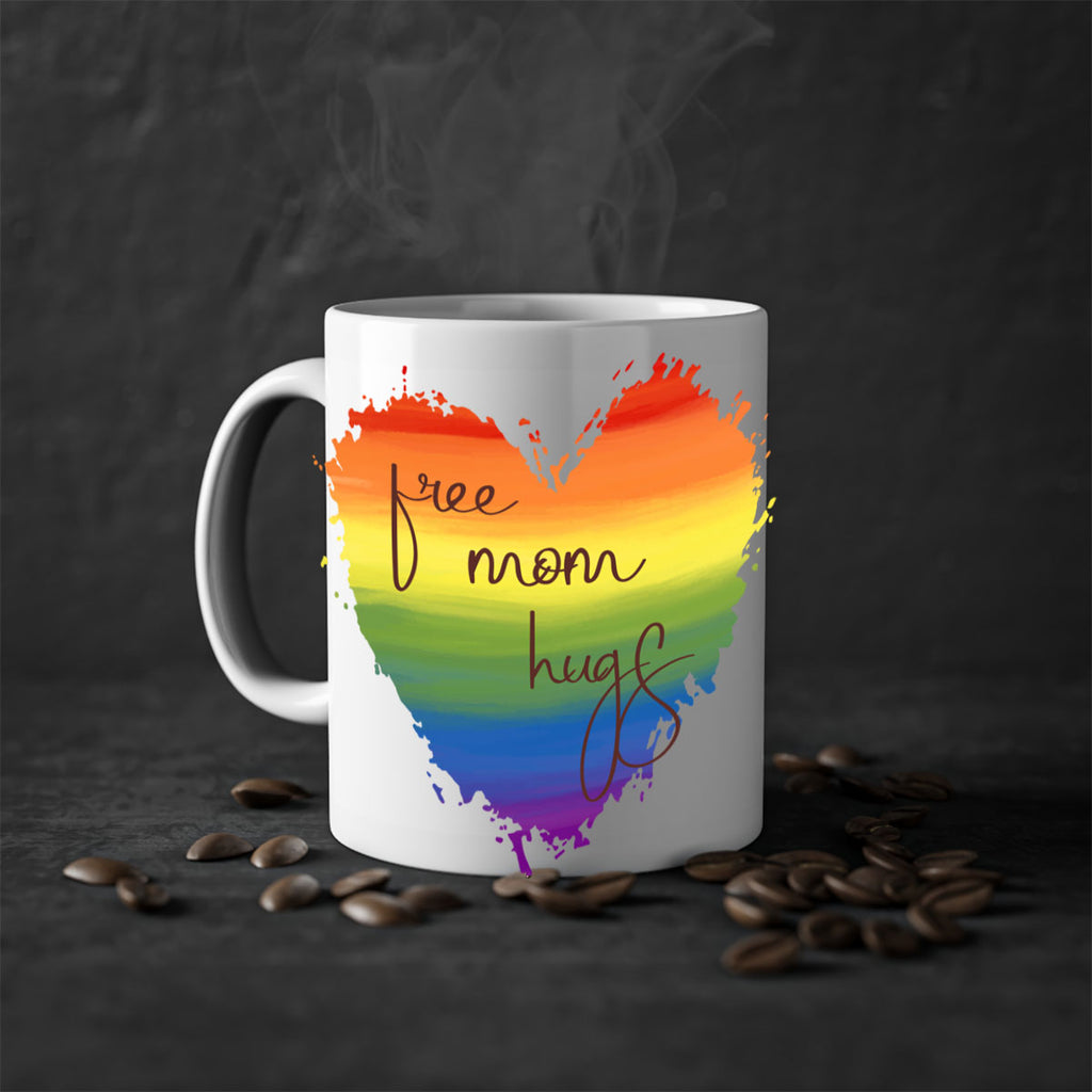 Free Mom Hugs Rainbow Pride Lgbt Png 35#- lgbt-Mug / Coffee Cup